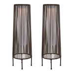 2 Pack Outdoor Solar Light Floor Lamps