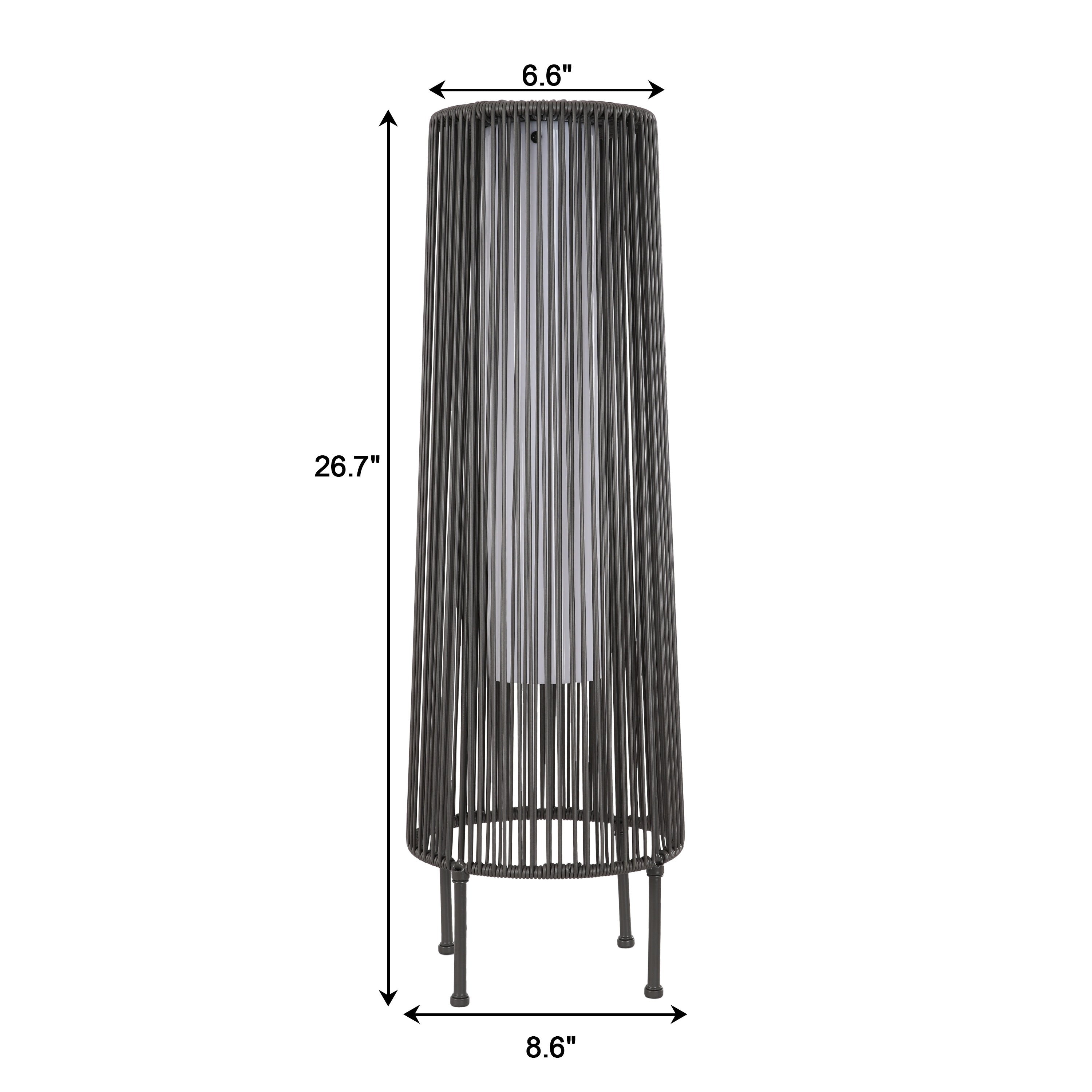 2 Pack Outdoor Solar Light Floor Lamps