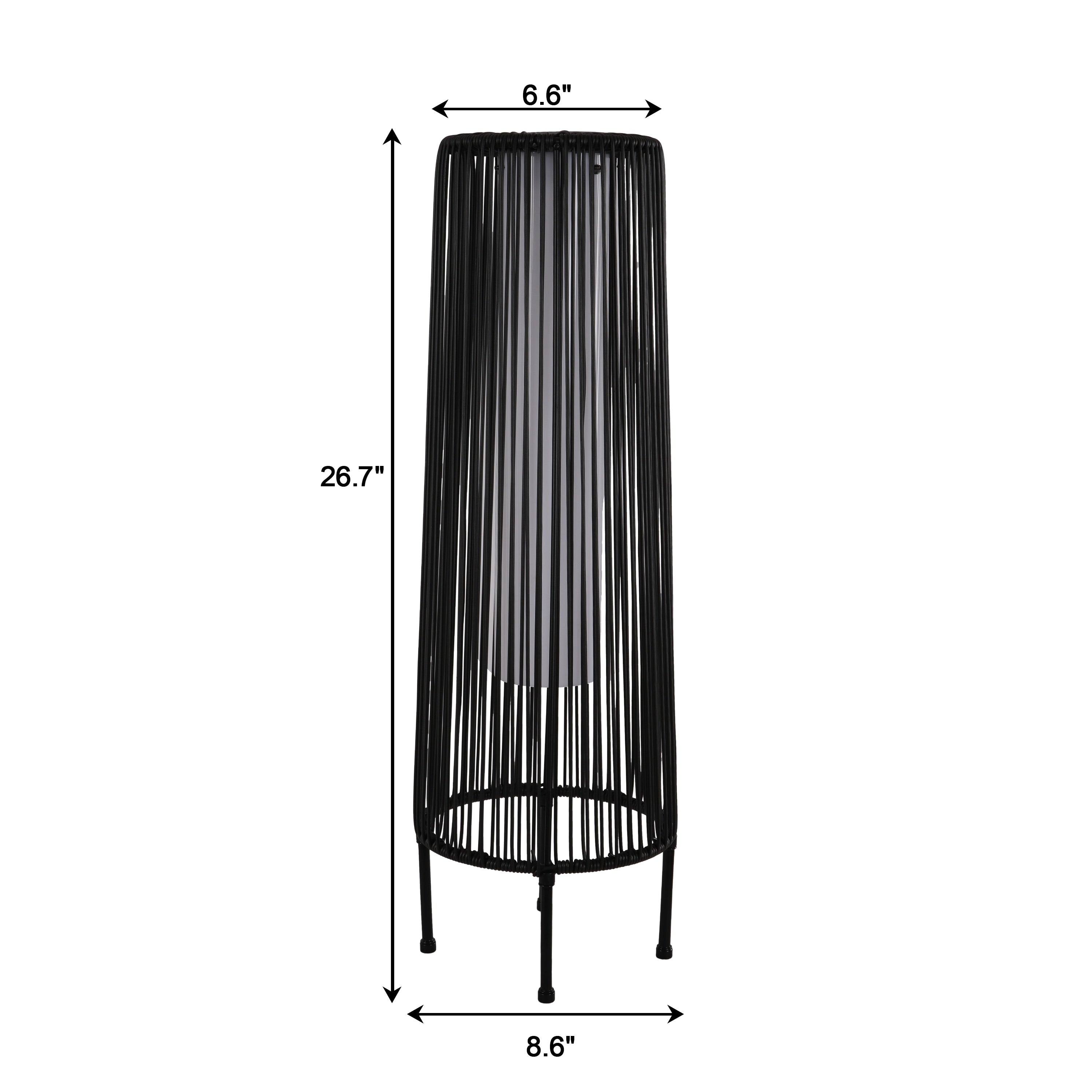 2 Pack Outdoor Solar Light Floor Lamps