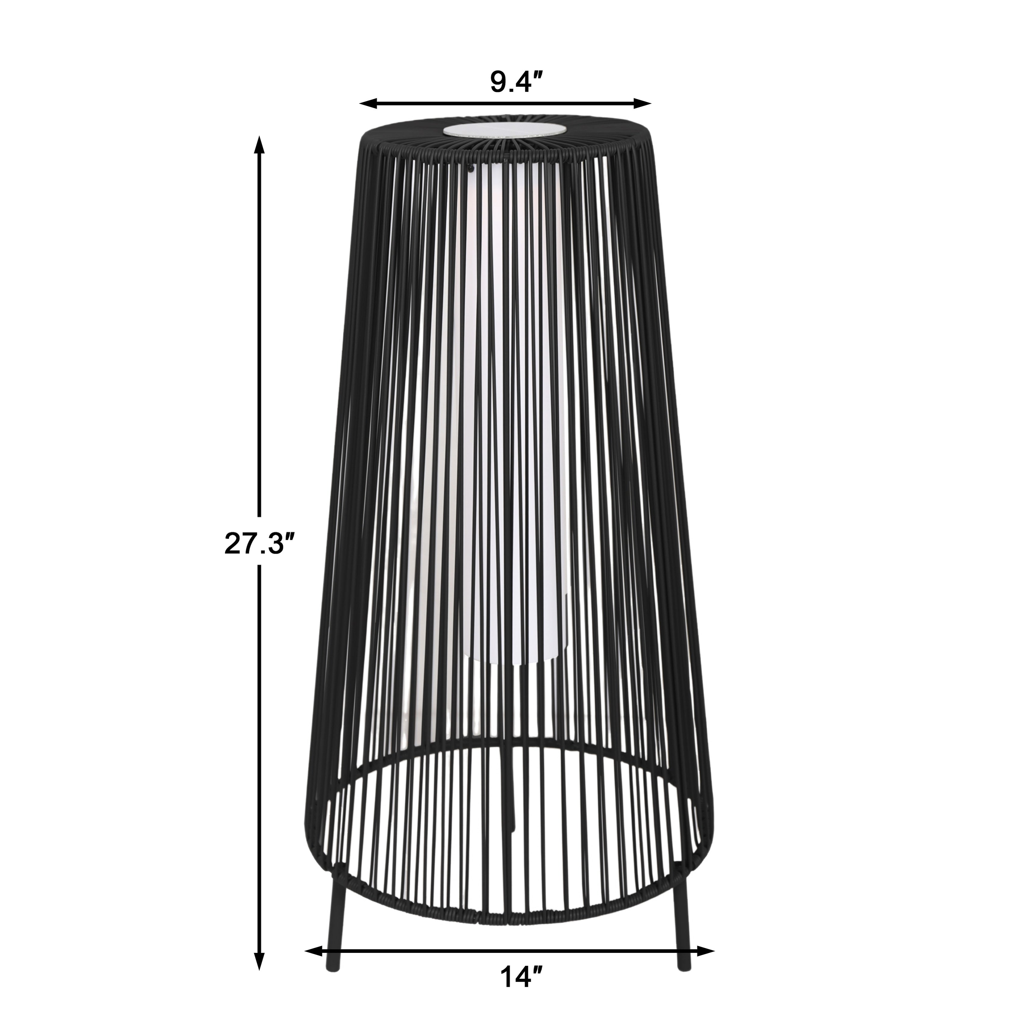 2 Pack Outdoor Solar Light Floor Lamps