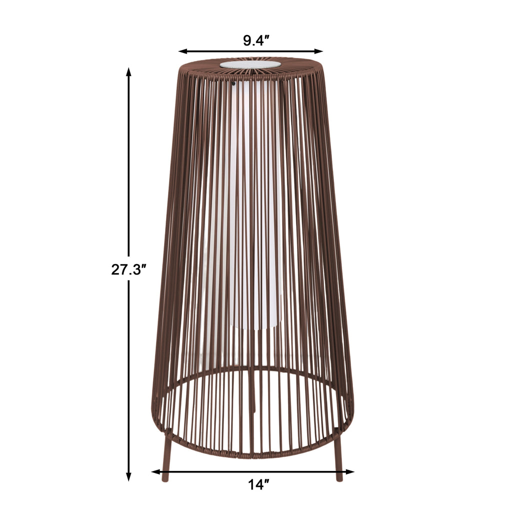 2 Pack Outdoor Solar Light Floor Lamps
