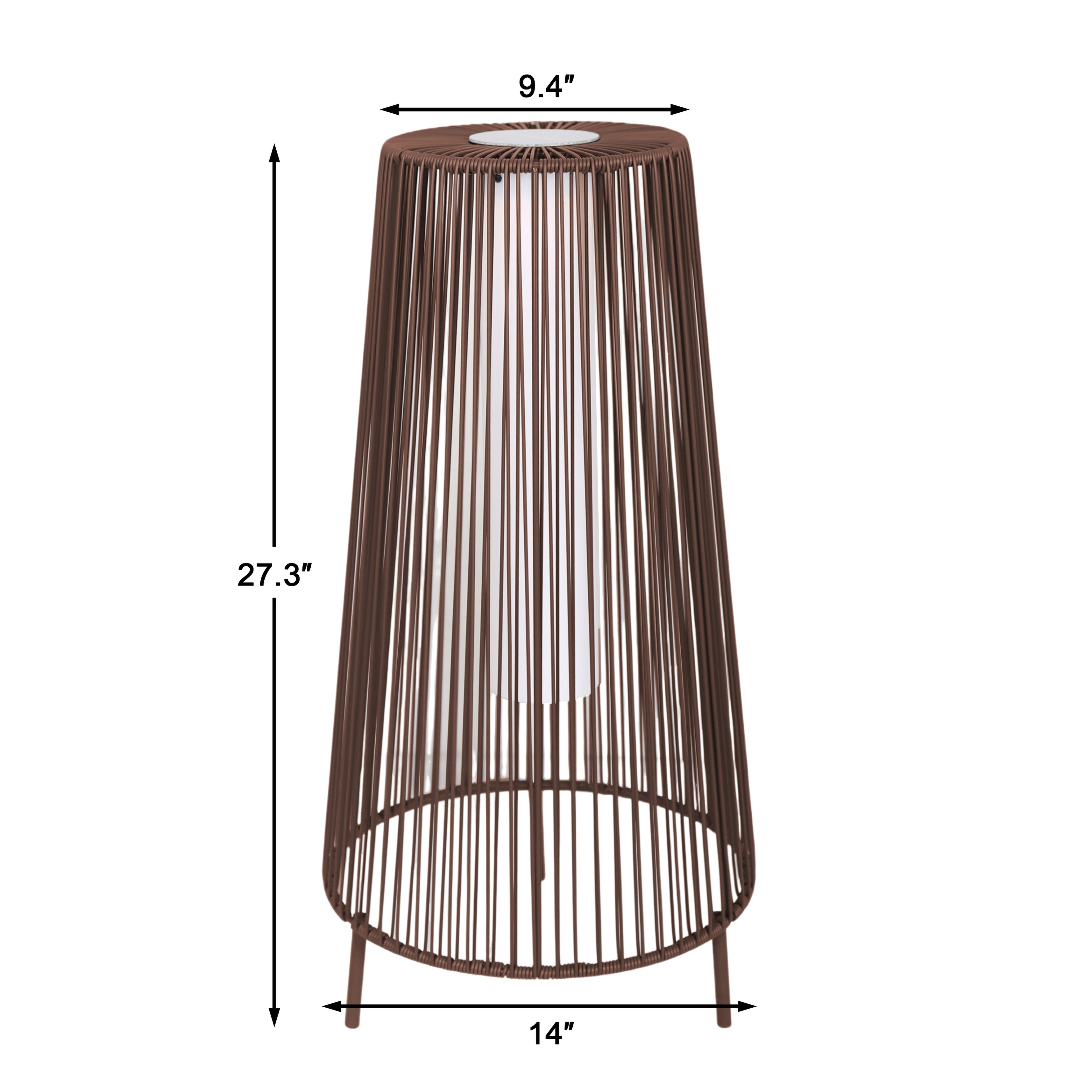 2 Pack Outdoor Solar Light Floor Lamps