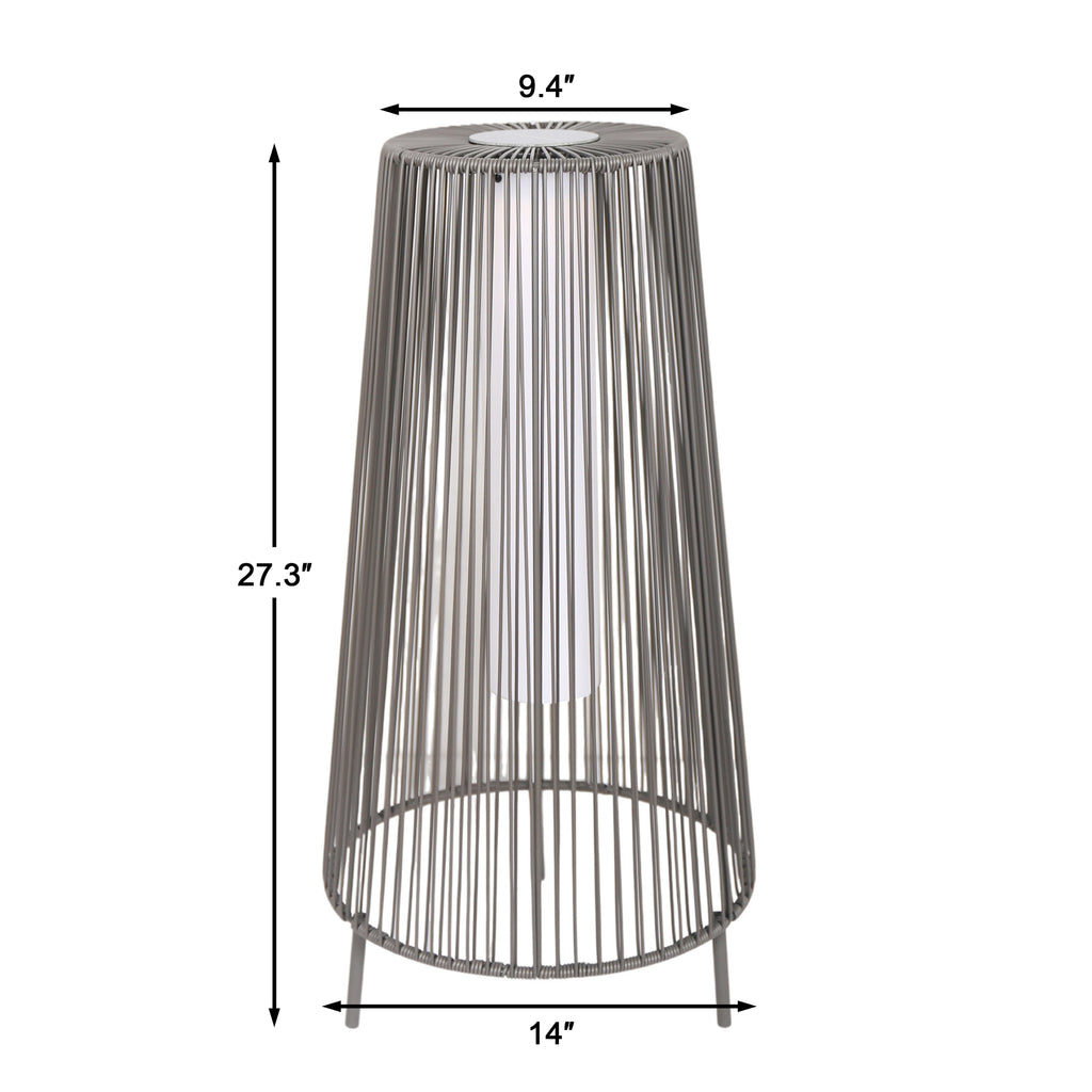 2 Pack Outdoor Solar Light Floor Lamps