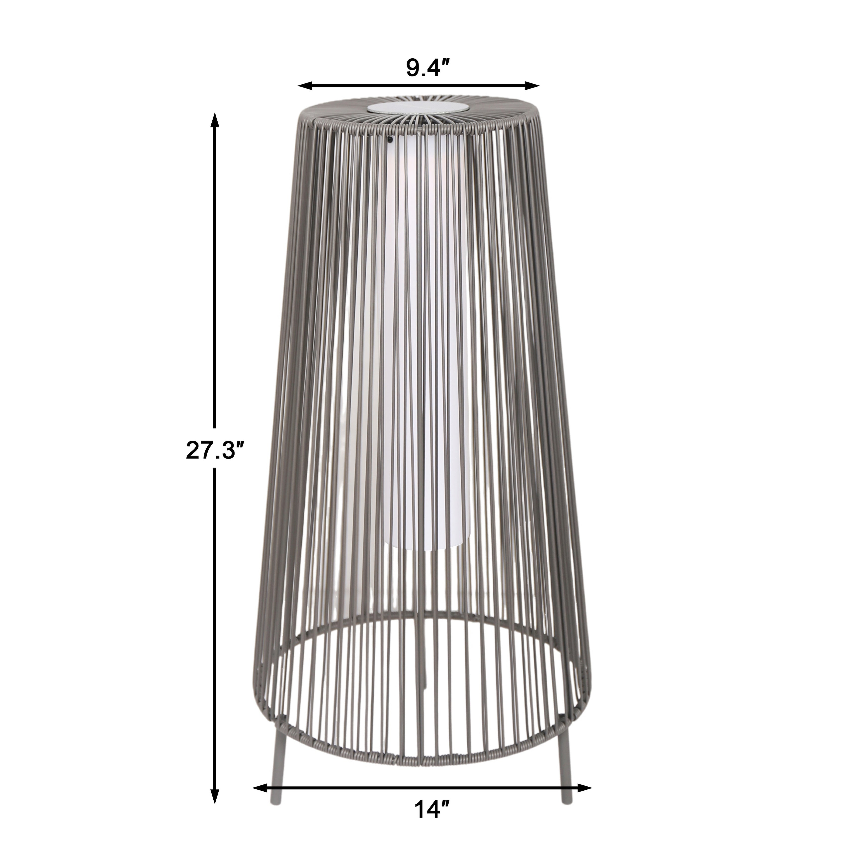 2 Pack Outdoor Solar Light Floor Lamps