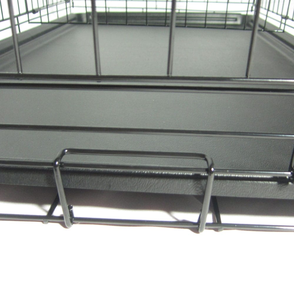 24 to 48 Pet Kennel Cat Dog Folding Steel Crate Animal Playpen Wire Metal