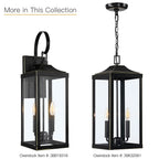 25.7H 2-Light Large Outdoor Bronze Exterior Wall Lantern Sconce Light