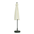 Ainfox 10ft Patio Umbrella with Lights Outdoor Solar Umbrella without Base