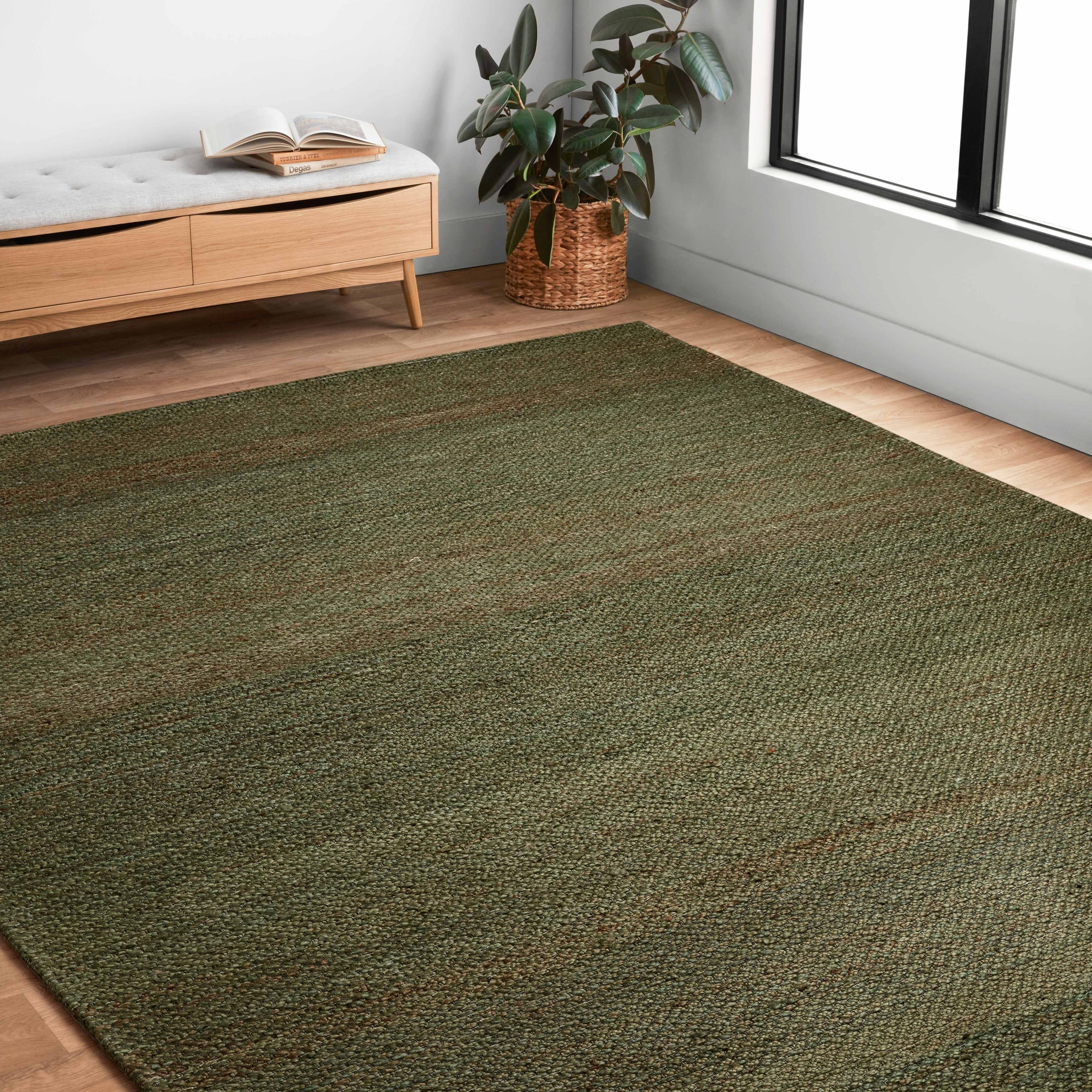 Alexander Home Emily Modern Farmhouse Hand Woven Jute Rug