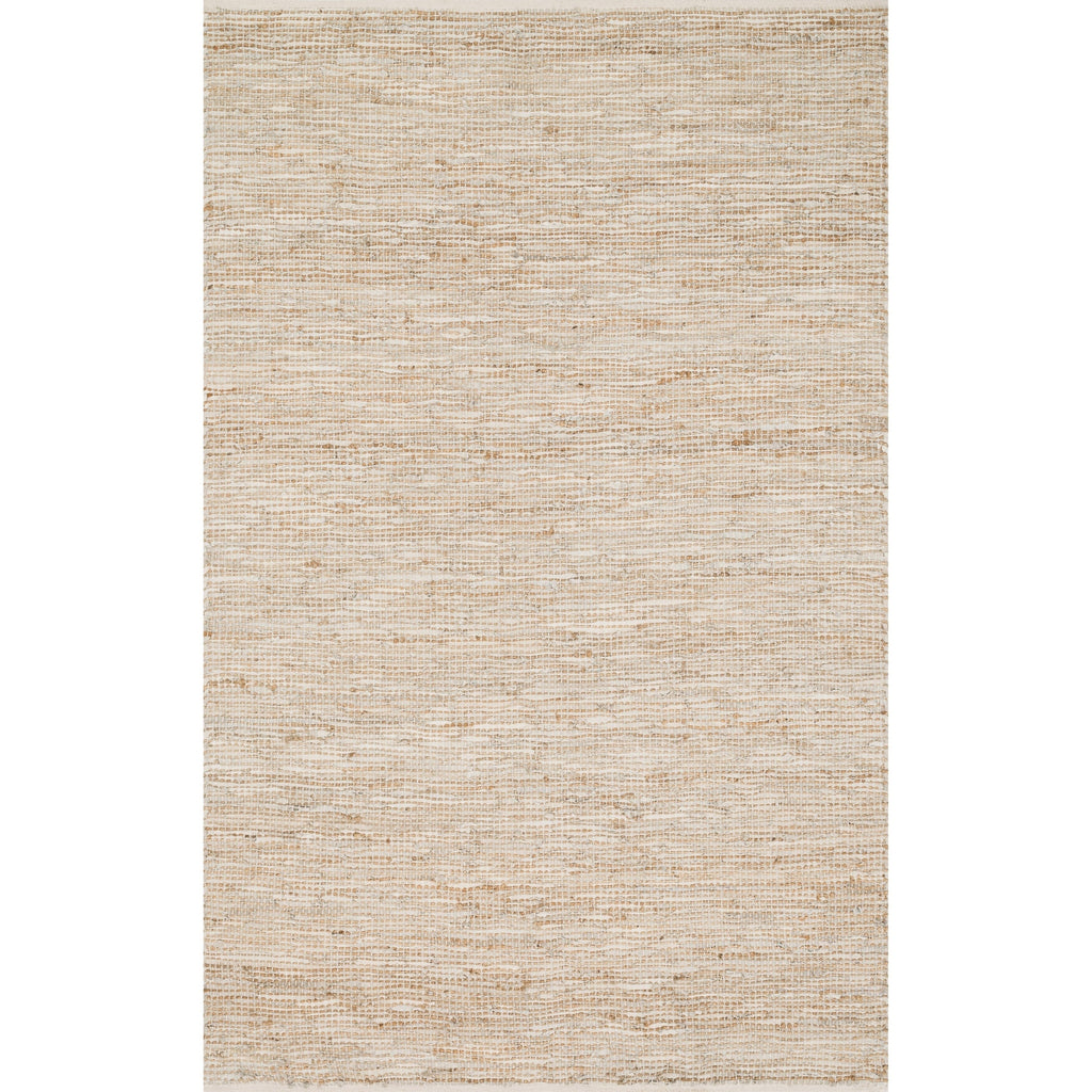 Alexander Home Farmhouse Jute and Leather Handwoven Area Rug