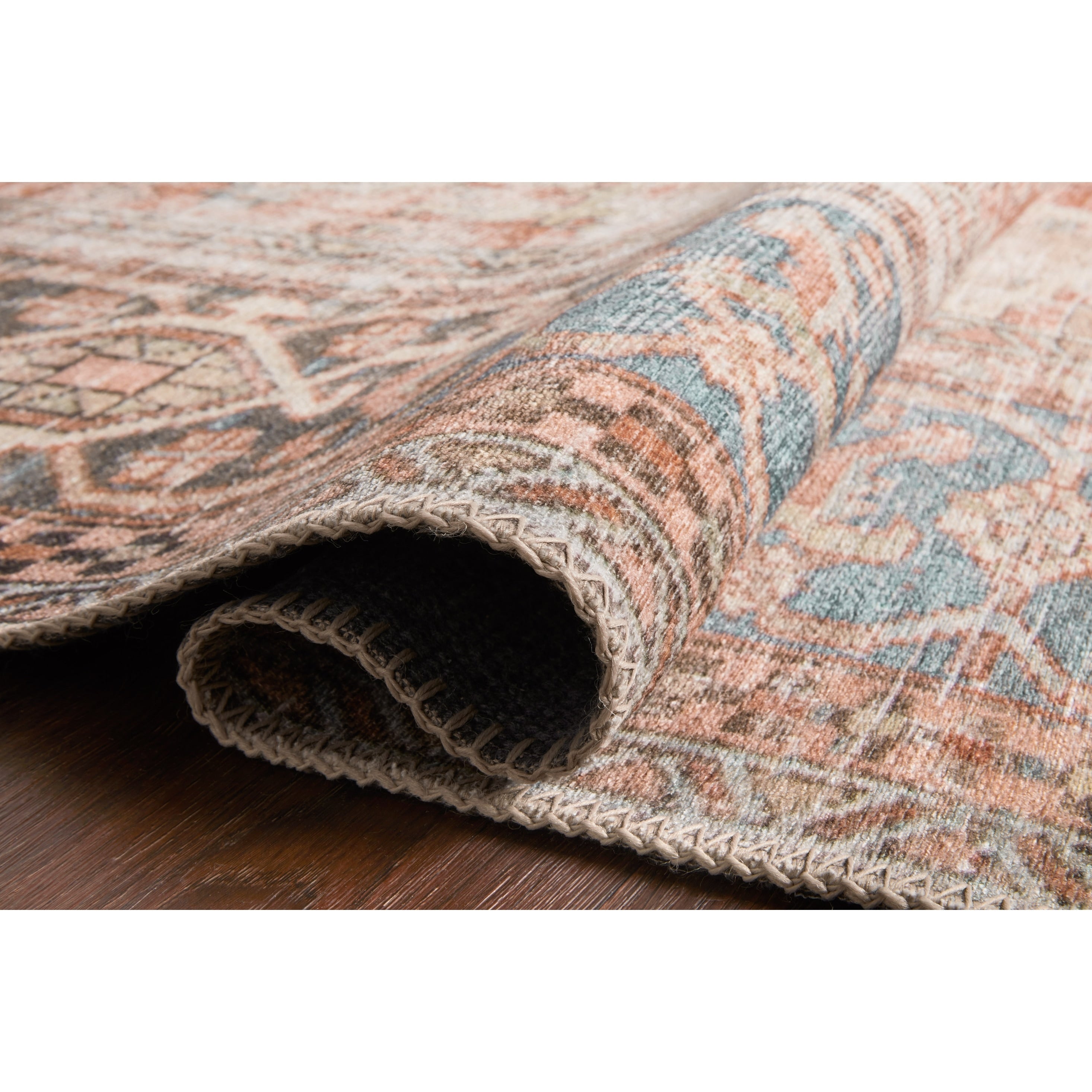 Alexander Home Tremezzina Printed Distressed Geometric Area Rug