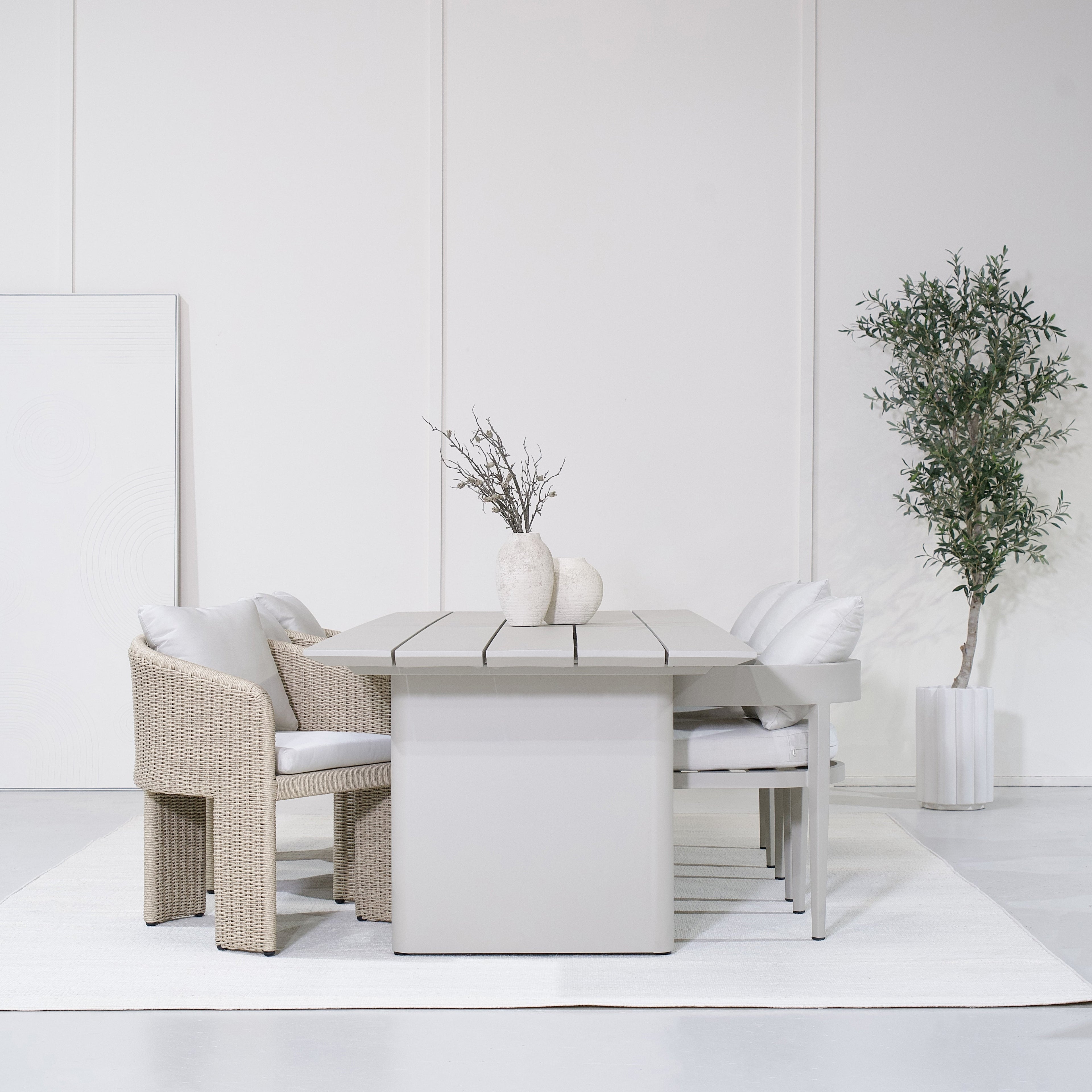 Chaise de salle à manger d'extérieur Aidan